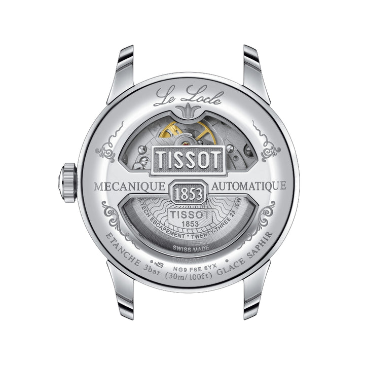 Montre Tissot Le Locle automatique en acier inoxydable 30mm T006.407.11.043.00