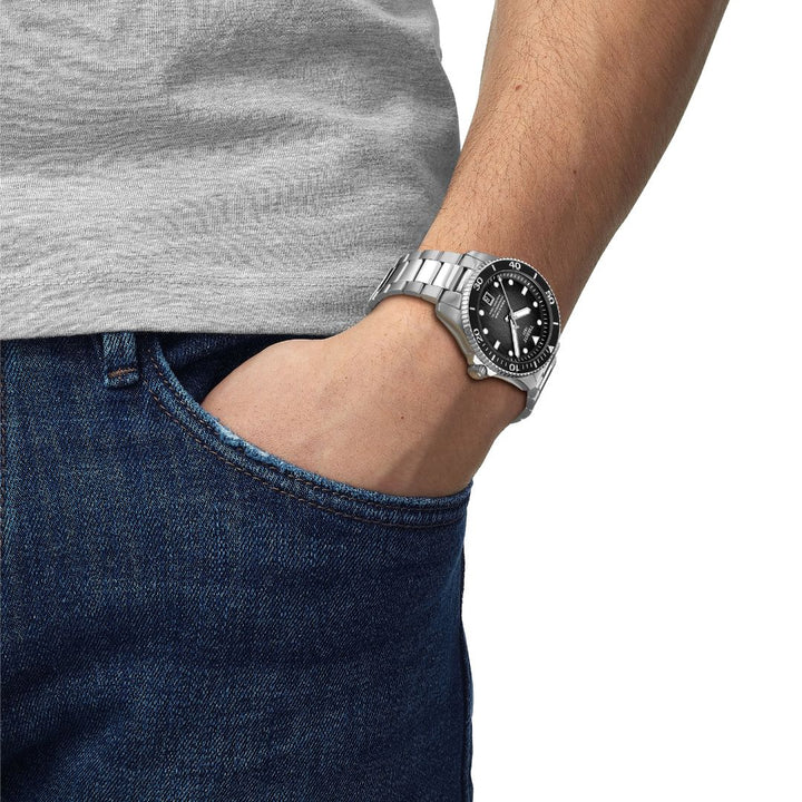 Montre Tissot Seastar 1000 Powermatic 80 automatique en acier inoxydable 40 mm T120.807.11.051.00