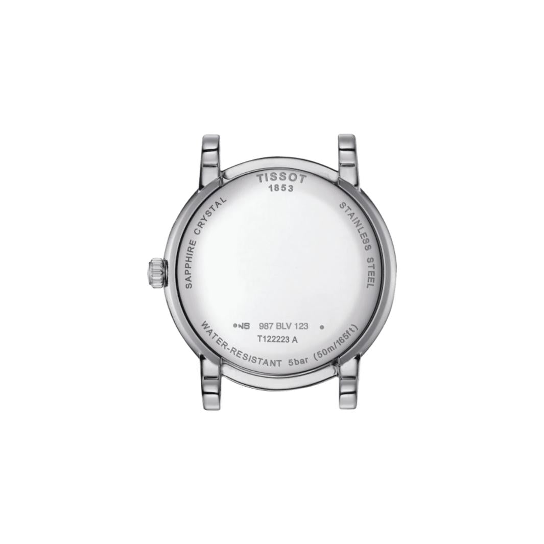 Tissot Carson Premium Lady Moonphase quartz watch in 32 mm stainless steel T122.223.11.033.00