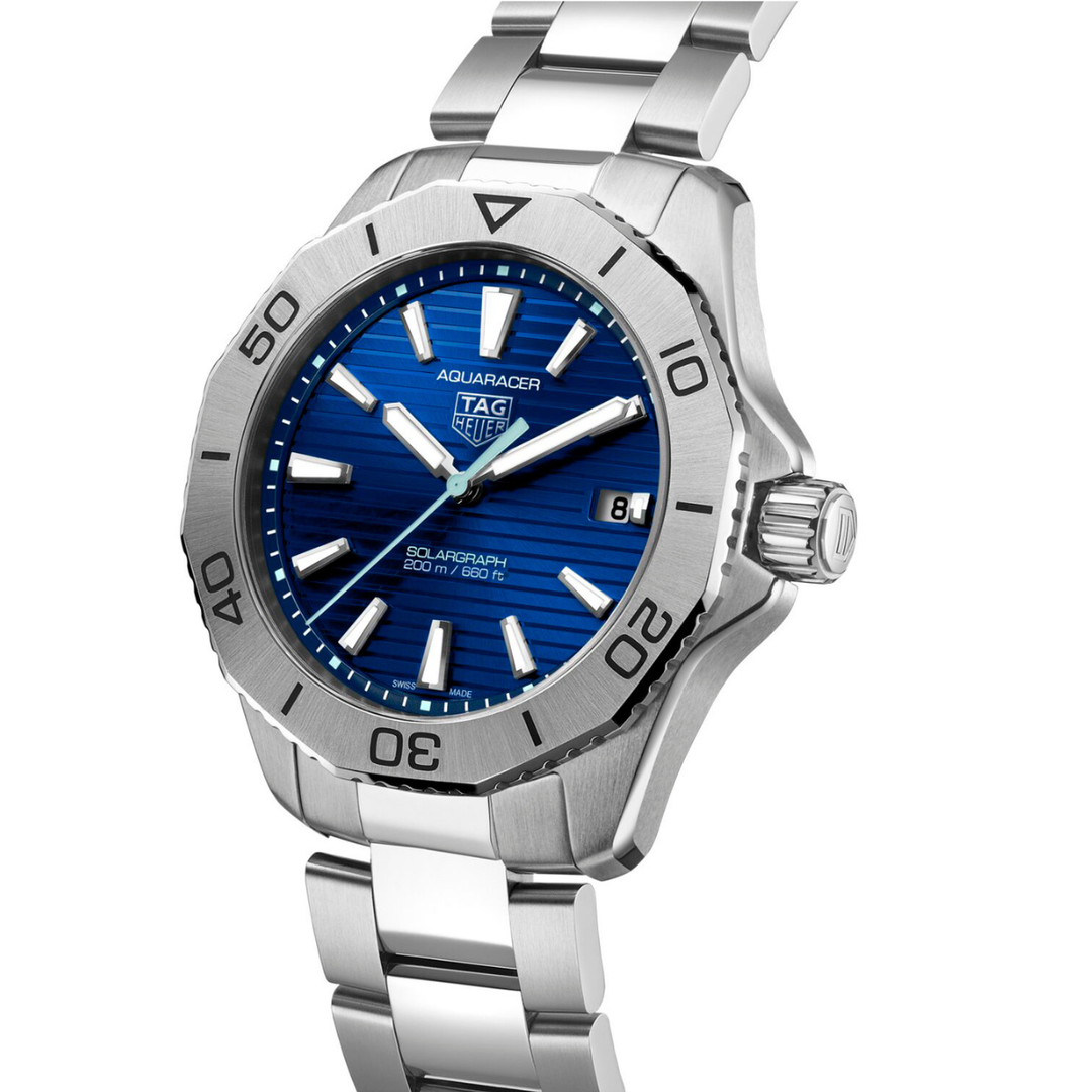 Montre TAG Heuer Aquaracer Professional 200 Solargraph quartz solaire en acier inoxydable 40 mm WBP1113.BA0000