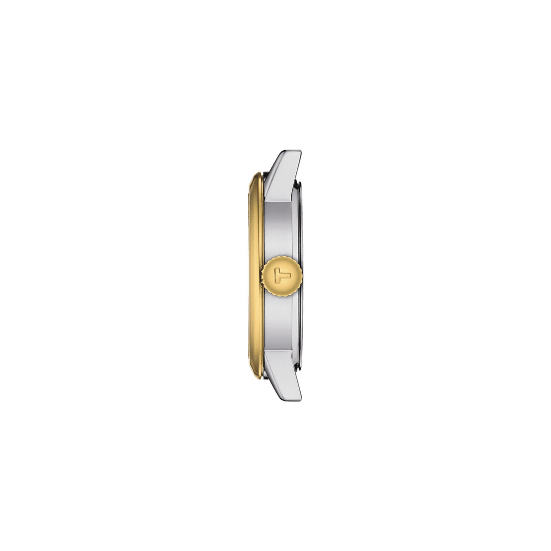 Montre Tissot Classic Dream Lady quartz en acier inoxydable bi-ton revêtement PVD or jaune 28 mm T129.210.22.031.00
