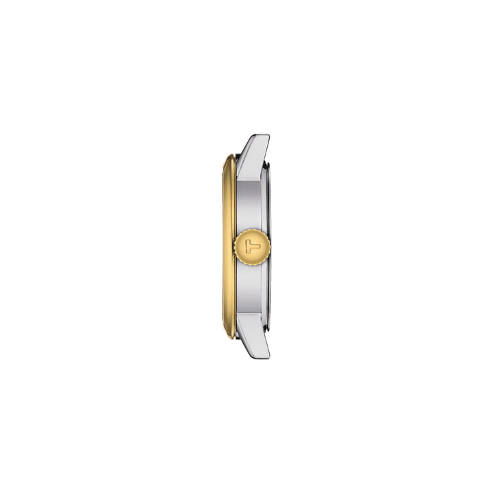 Montre Tissot Classic Dream Lady quartz en acier inoxydable bi-ton revêtement PVD or jaune 28 mm T129.210.22.031.00