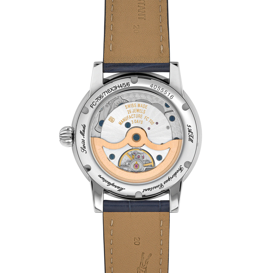 Montre Frédérique Constant Classic Moonphase Date Manufacture en acier 40 mm FC-716N3H6