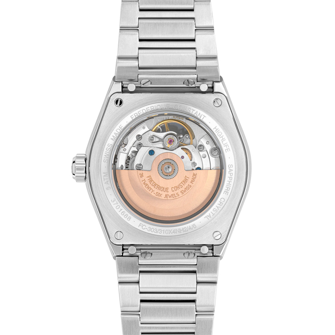 Montre Frédérique Constant Highlife Heart Beat Automatic en acier 41 mm FC-310S4NH6B