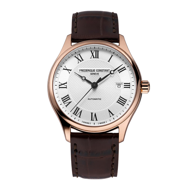 Montre Frédérique Constant Classics Index Automatic en acier ton or rose 40 mm FC-303MC5B4