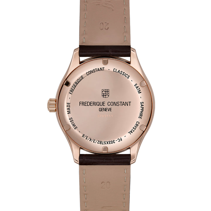 Montre Frédérique Constant Classics Index Automatic en acier ton or rose 40 mm FC-303MC5B4