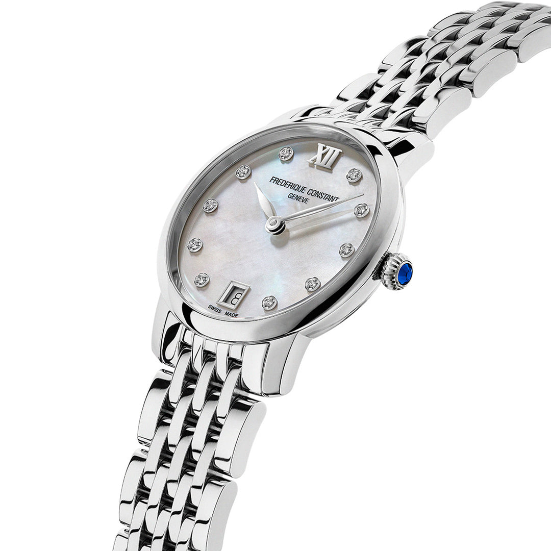 Montre Frédérique Constant Classics Slimline Ladies Manufacture en acier 30 mm FC-220MPWD1S26B