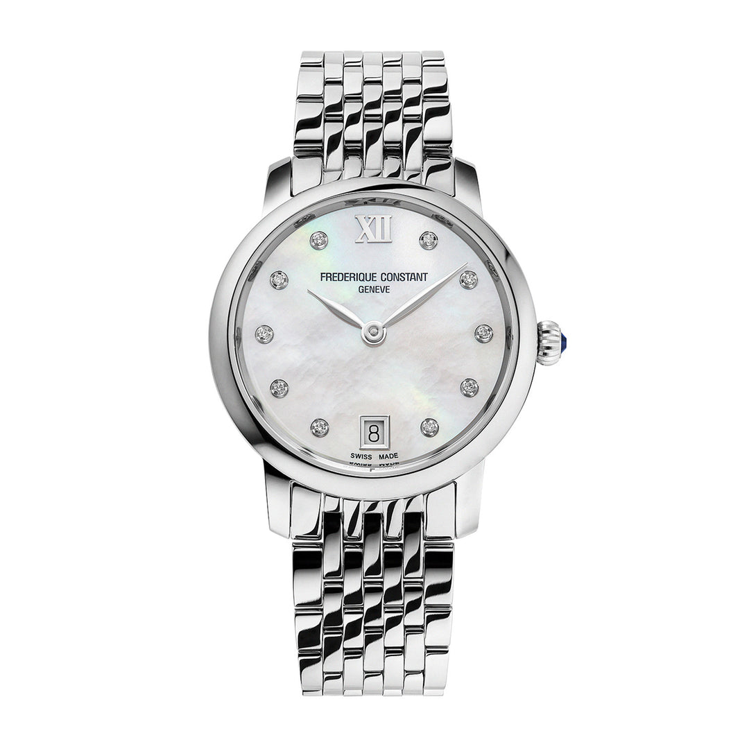 Montre Frédérique Constant Classics Slimline Ladies Manufacture en acier 30 mm FC-220MPWD1S26B