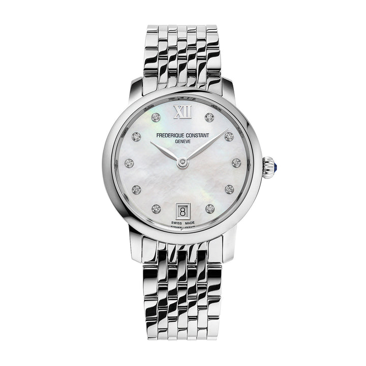 Montre Frédérique Constant Classics Slimline Ladies Manufacture en acier 30 mm FC-220MPWD1S26B