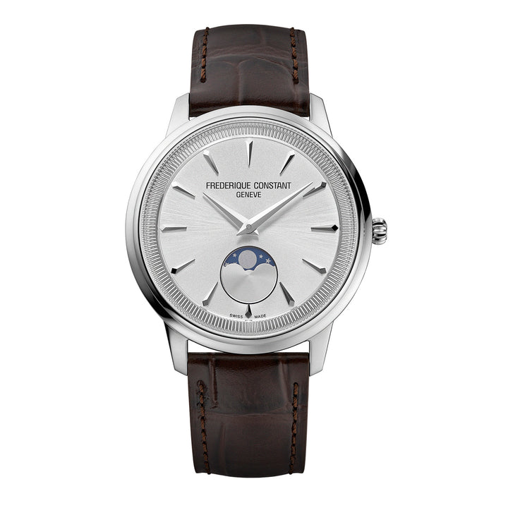Frédérique Constant Classics Moneta Moonphase Steel Watch 37 mm FC-206S3S6