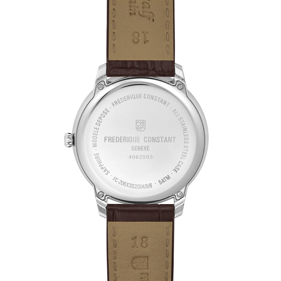 Frédérique Constant Classics Moneta Moonphase Steel Watch 37 mm FC-206S3S6