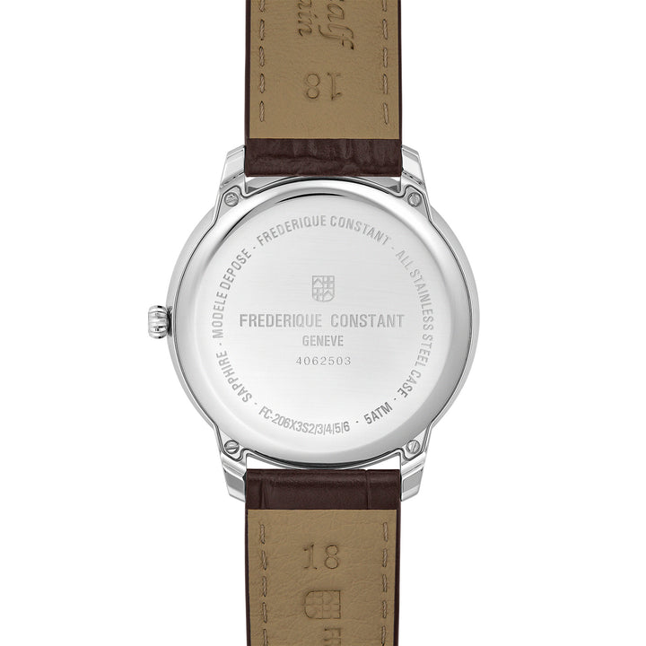 Frédérique Constant Classics Moneta Moonphase Steel Watch 37 mm FC-206S3S6