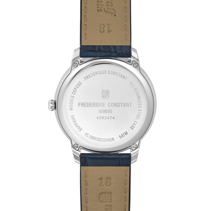 Montre Frédérique Constant Classics Moneta Moonphase en acier 37 mm FC-206N3S6