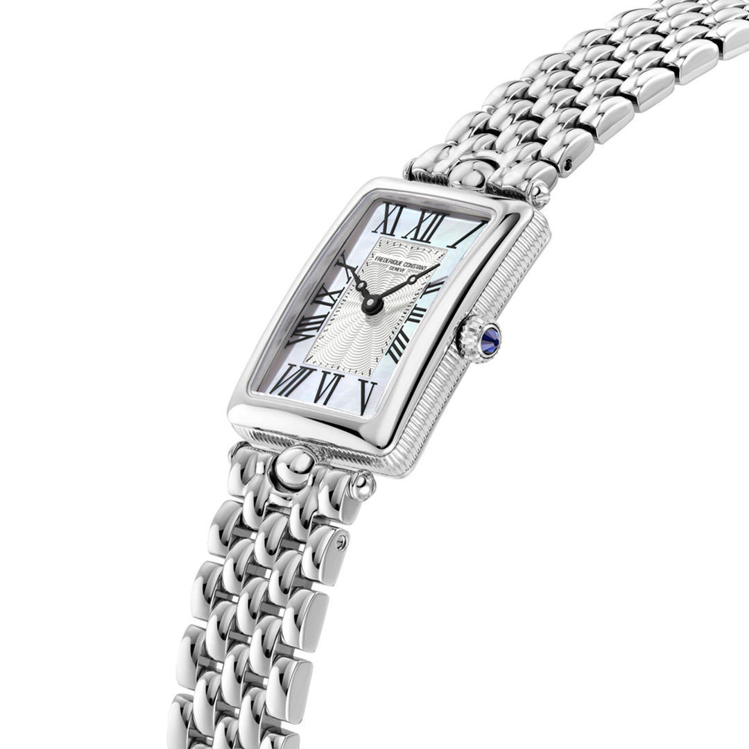 Frédérique Constant Classics Art Déco Carrée quartz watch in stainless steel 28mm x 20.7mm FC-200MPW2AC6B