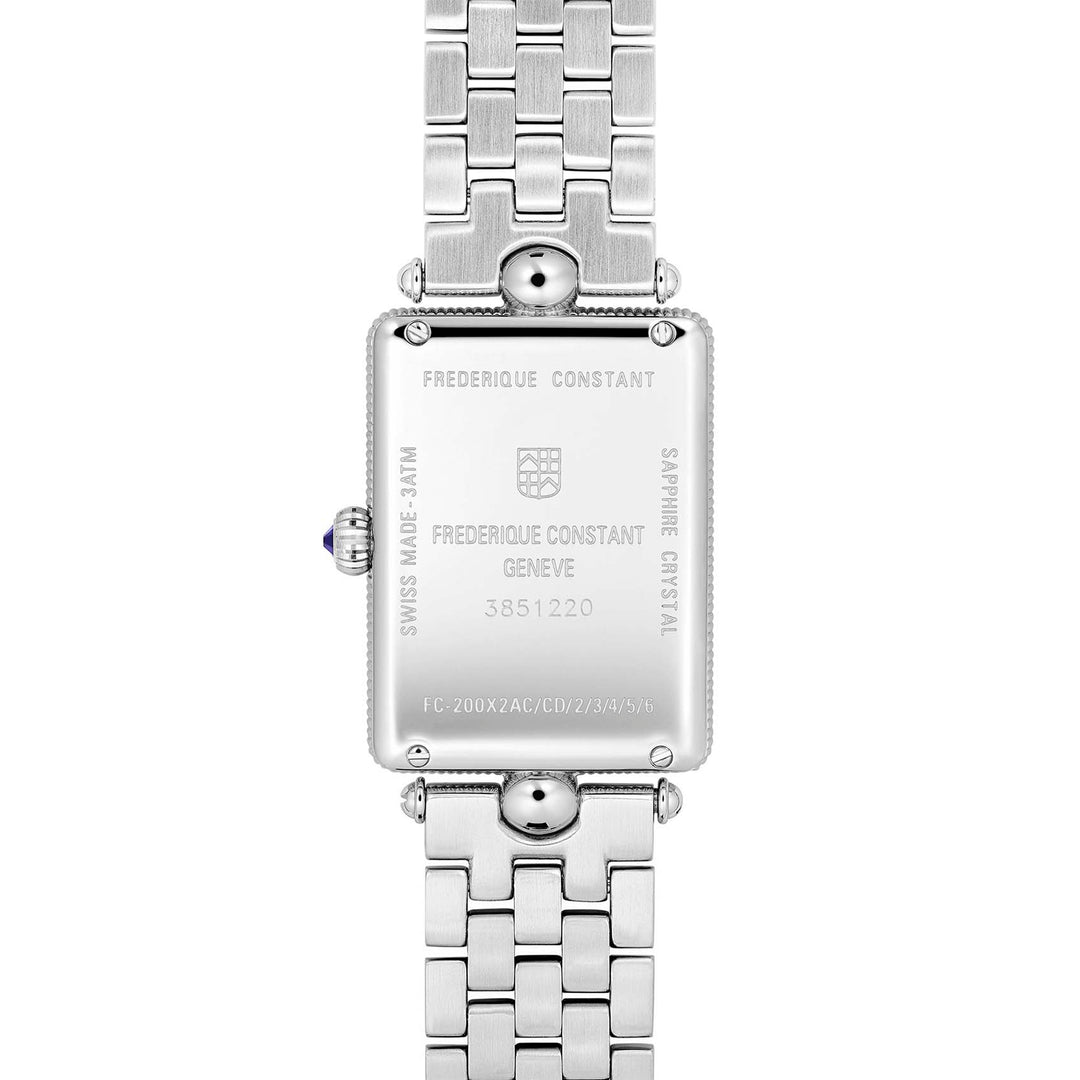 Frédérique Constant Classics Art Déco Carrée quartz watch in stainless steel 28mm x 20.7mm FC-200MPW2AC6B