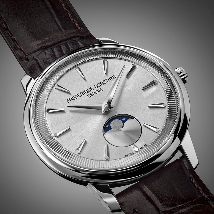 Frédérique Constant Classics Moneta Moonphase Steel Watch 37 mm FC-206S3S6