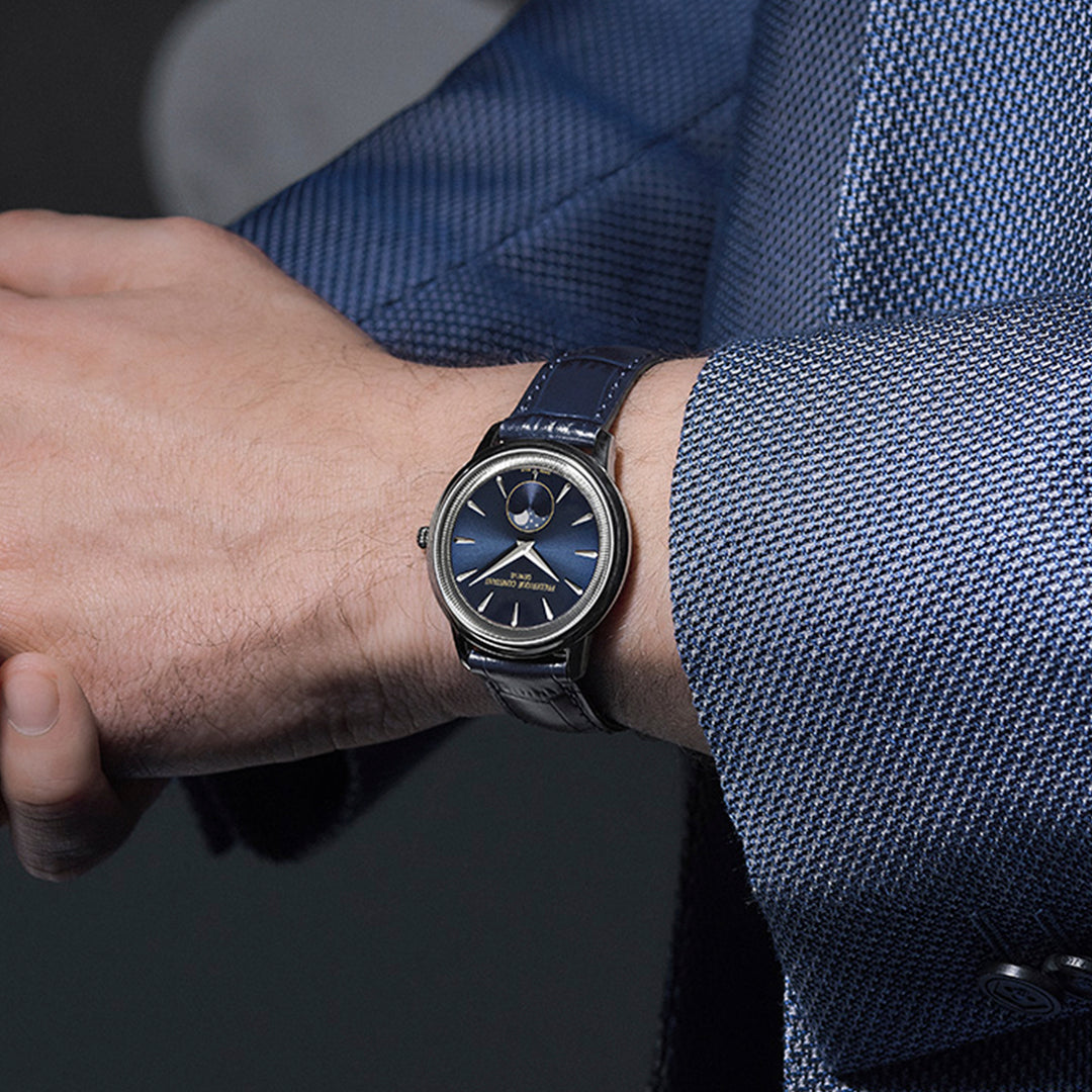 Montre Frédérique Constant Classics Moneta Moonphase en acier 37 mm FC-206N3S6
