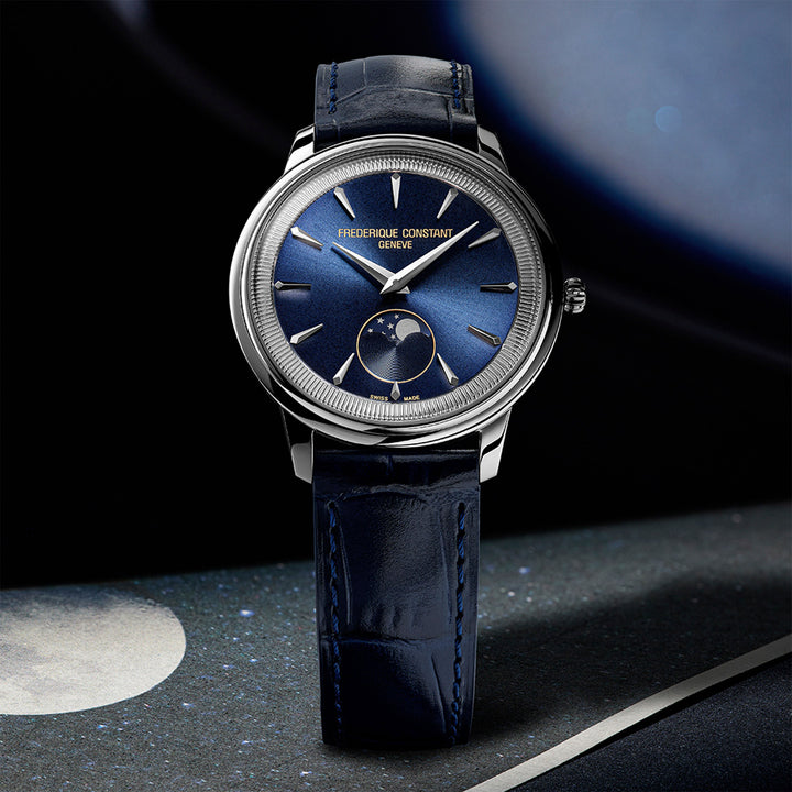 Montre Frédérique Constant Classics Moneta Moonphase en acier 37 mm FC-206N3S6