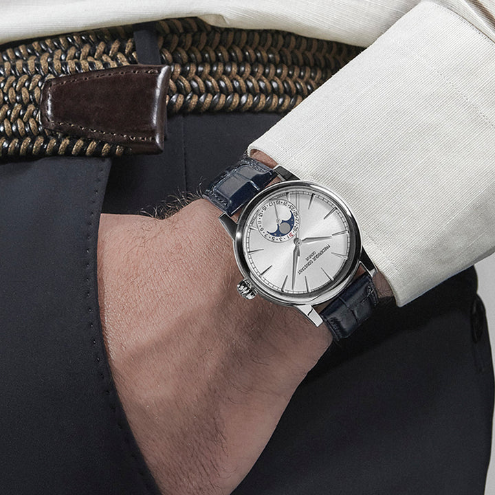 Montre Frédérique Constant Classic Moonphase Date Manufacture en acier 40 mm FC-716S3H6