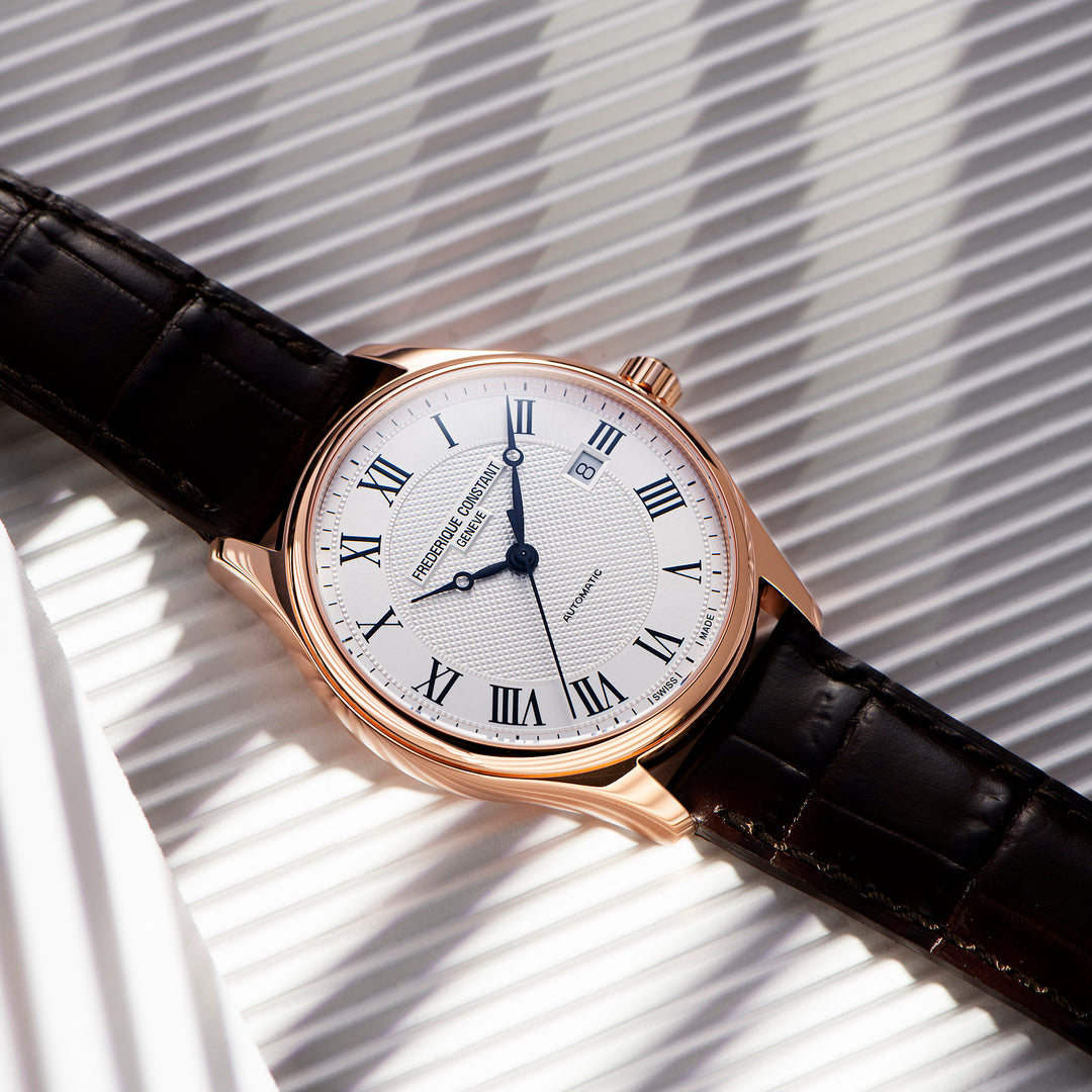 Montre Frédérique Constant Classics Index Automatic en acier ton or rose 40 mm FC-303MC5B4