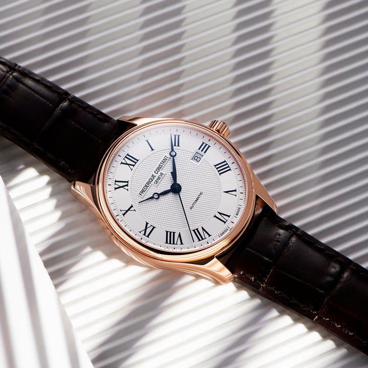 Montre Frédérique Constant Classics Index Automatic en acier ton or rose 40 mm FC-303MC5B4