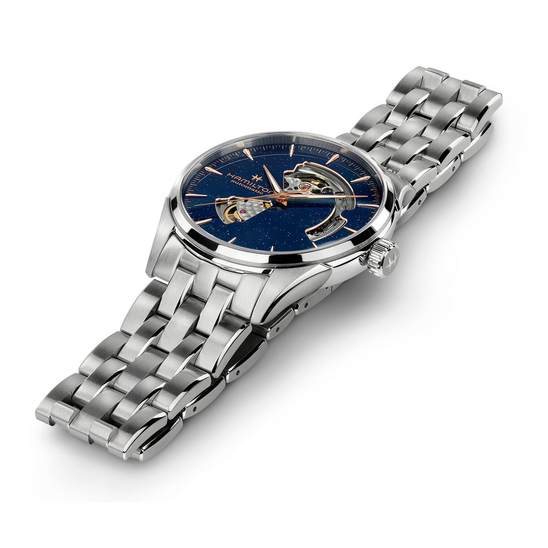 Hamilton Jazzmaster Open Heart automatic watch in stainless steel, 42mm H32705140