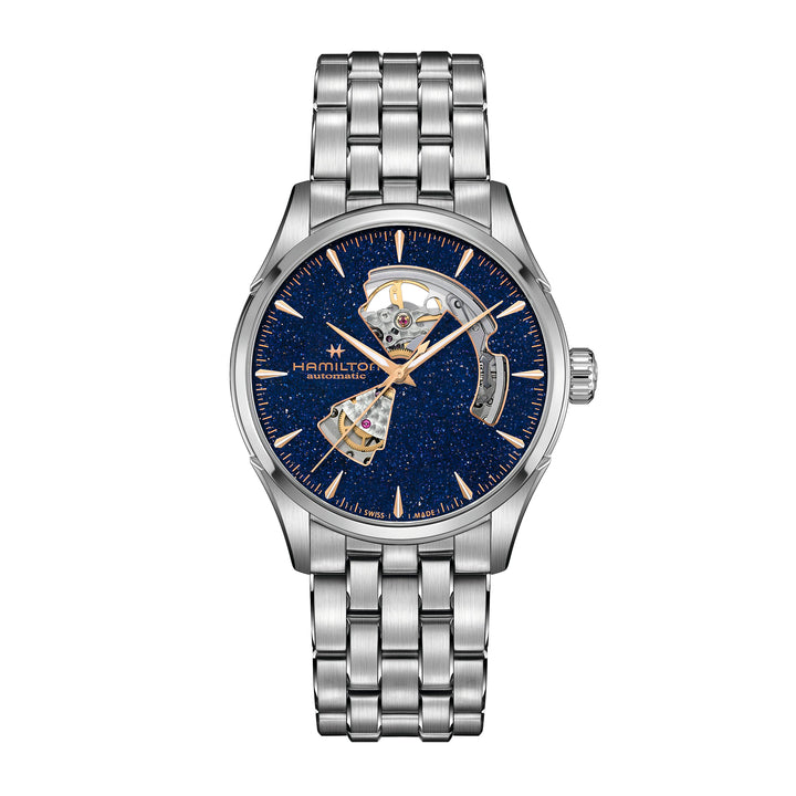 Hamilton Jazzmaster Open Heart automatic watch in stainless steel, 42mm H32705140