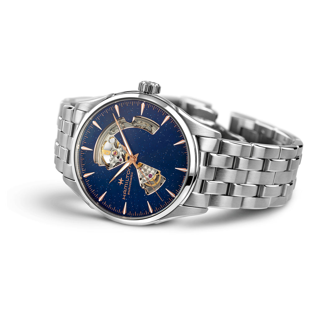 Hamilton Jazzmaster Open Heart automatic watch in stainless steel, 42mm H32705140