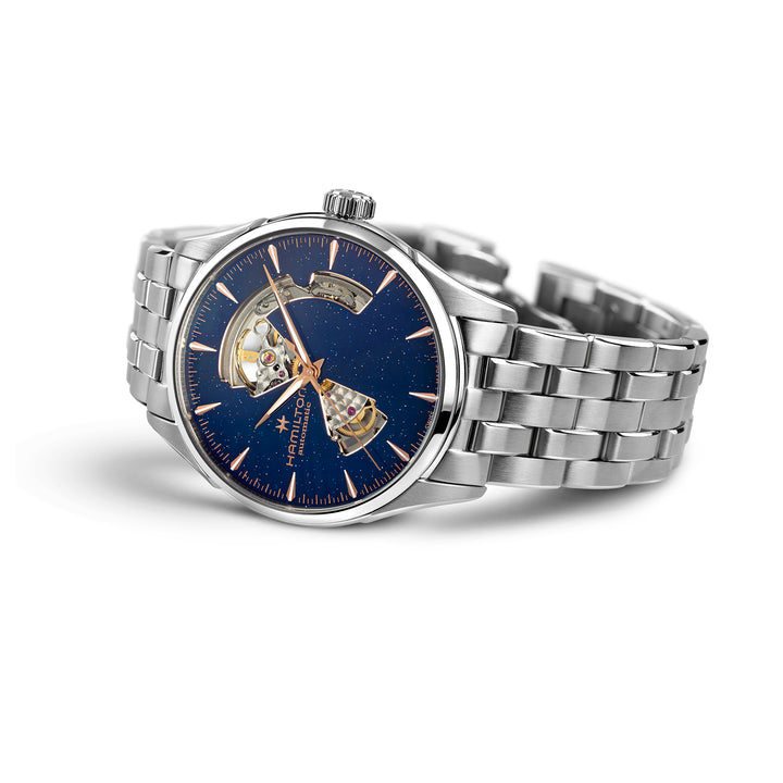 Hamilton Jazzmaster Open Heart automatic watch in stainless steel, 42mm H32705140