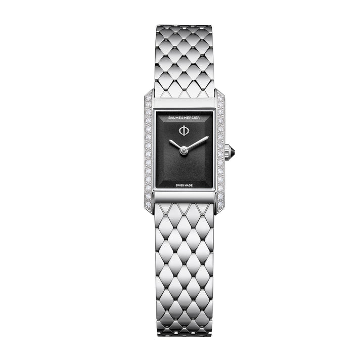 Baume & Mercier Hampton 10862 quartz watch in stainless steel, 28 x 17.75 mm M0A10862