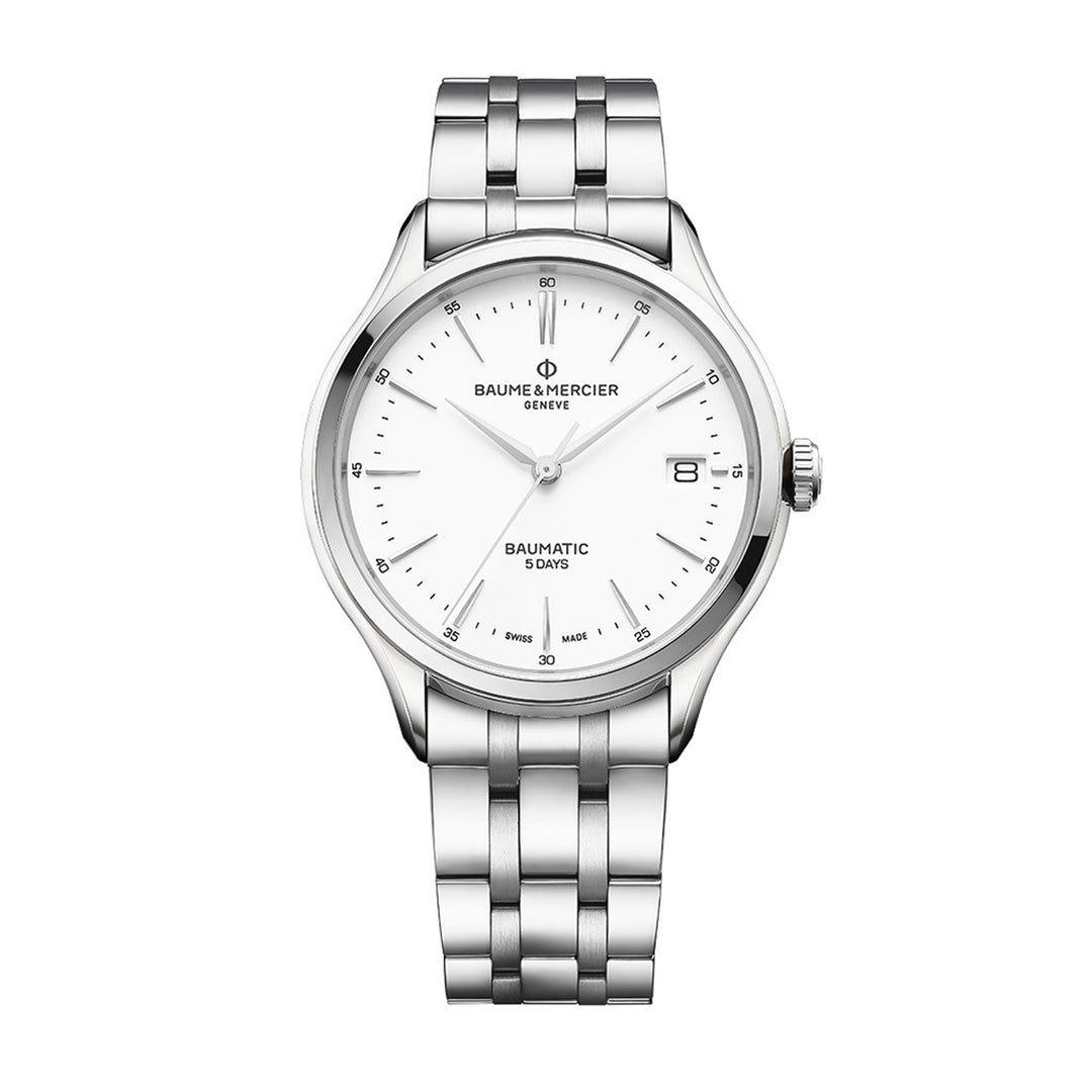 Montre Baume & Mercier Clifton Baumatic 10400 automatique en acier inoxydable 40 mm M0A10400