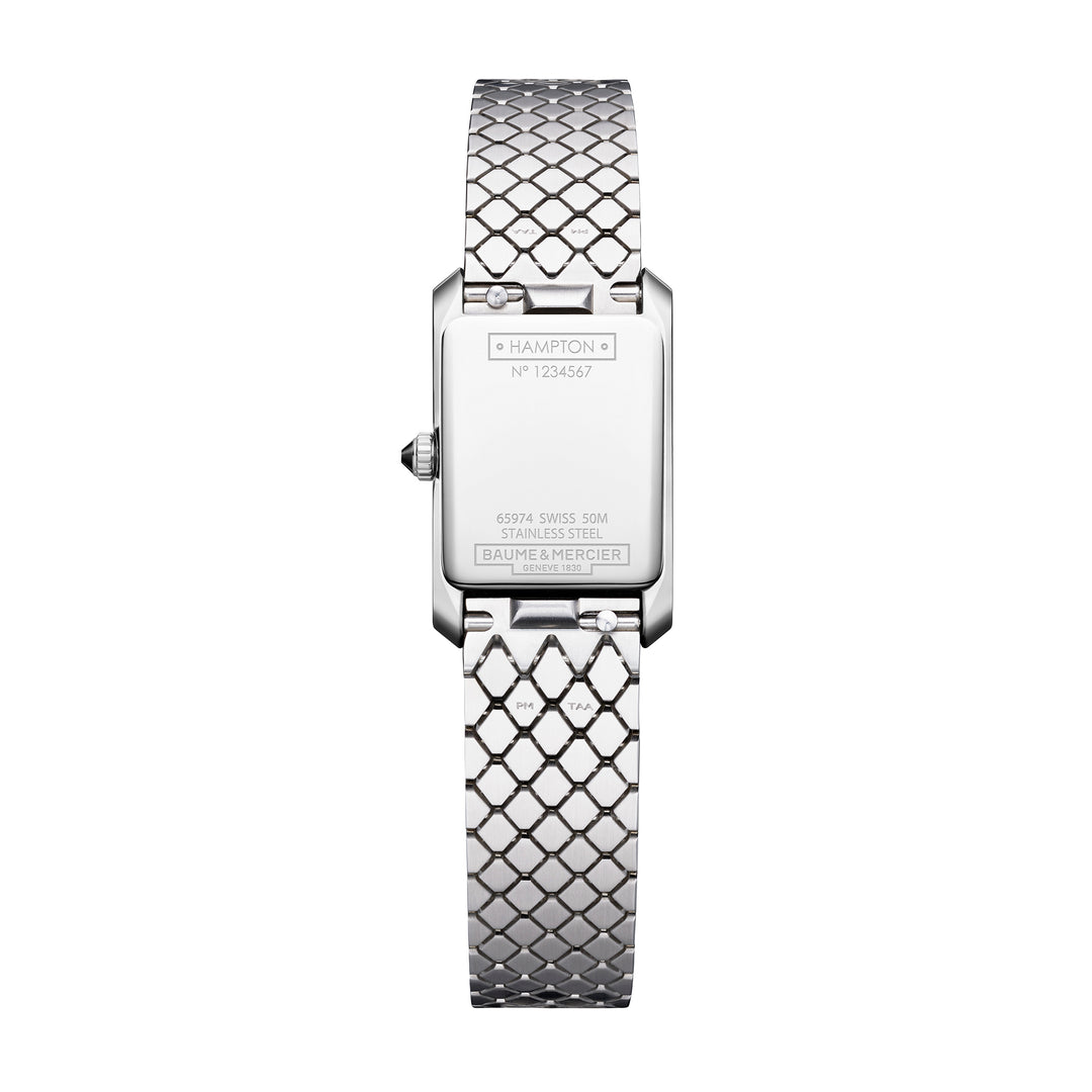 Baume & Mercier Hampton 10860 quartz stainless steel watch 28 x 17,75 mm M0A10860