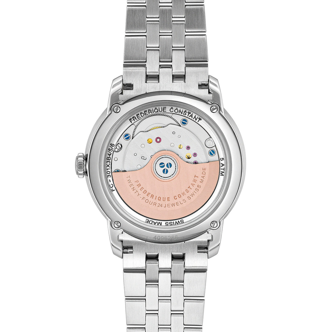 Frédérique Constant Classics Premiere watch in steel 38.5 mm FC-301BL3B6B