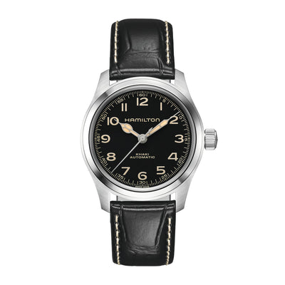 Hamilton Khaki Field Murph Automatic Stainless Steel Watch with Leather Strap 38 mm H70405730