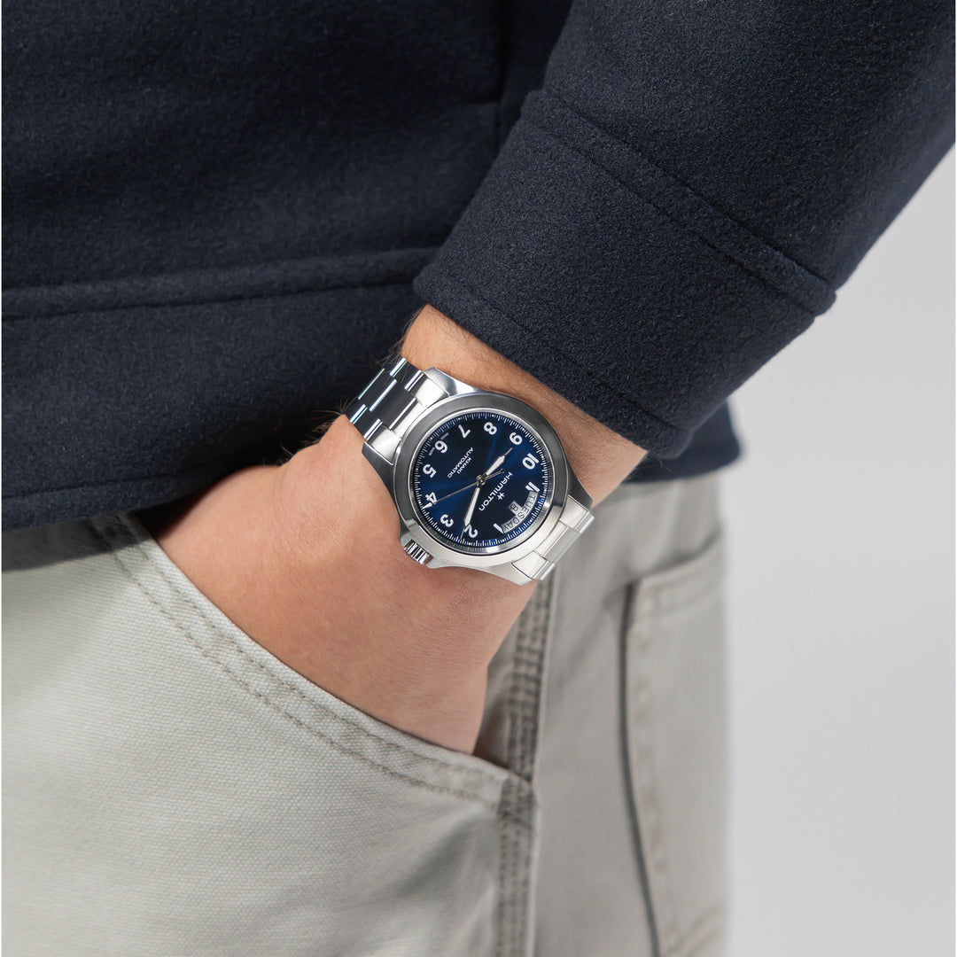 Montre Hamilton Khaki Field King automatique en acier inoxydable 40 mm H64475140