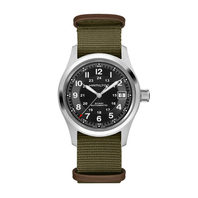 Montre Hamilton Khaki Field Auto Call of Duty automatique en acier inoxydable bracelet tissu 38 mm H70475930