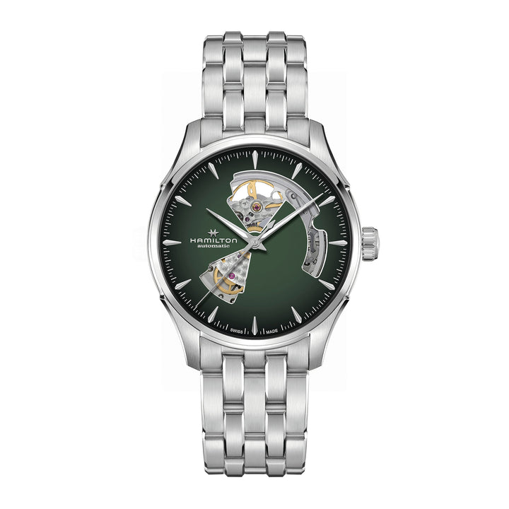 Montre Hamilton Jazzmaster Open Heart Auto automatique en acier inoxydable 40 mm H32675160