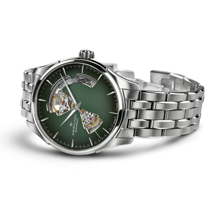 Montre Hamilton Jazzmaster Open Heart Auto automatique en acier inoxydable 40 mm H32675160