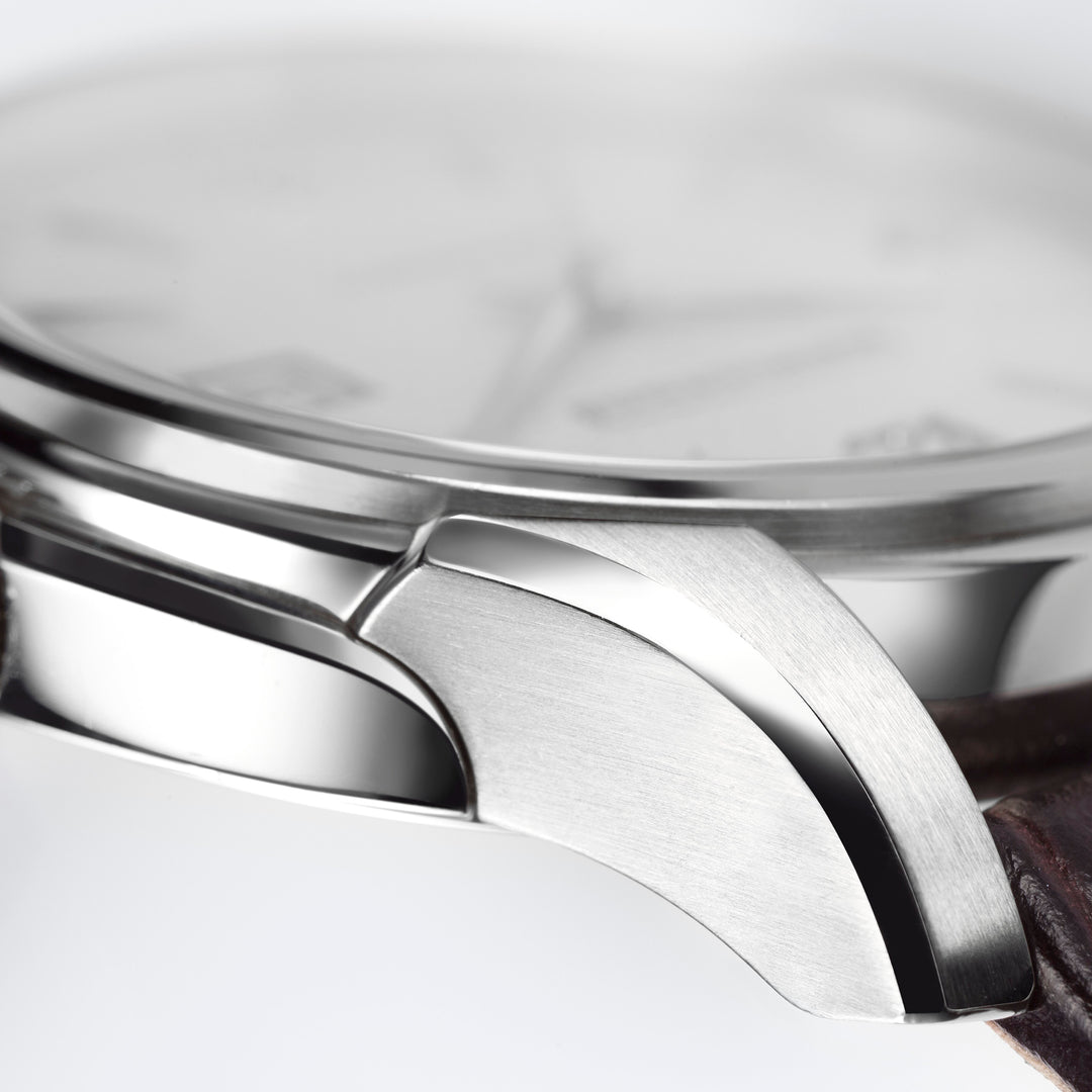 Montre Hamilton Jazzmaster Viewmatic Auto automatique en acier inoxydable avec bracelet en cuir 40 mm H32515555