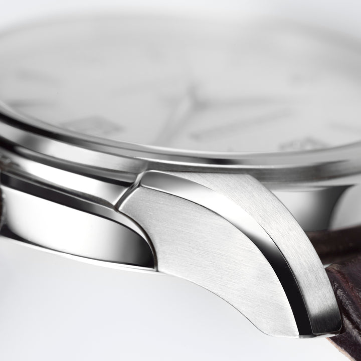 Montre Hamilton Jazzmaster Viewmatic Auto automatique en acier inoxydable avec bracelet en cuir 40 mm H32515555