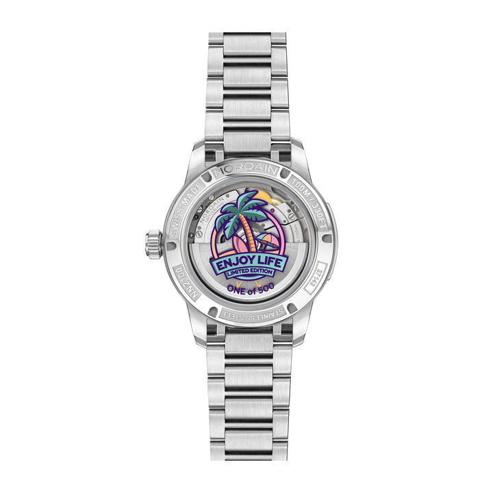 Montre NORQAIN Freedom GMT Enjoy Life "Holiday" Limited Edition automatique en acier inoxydable 40 mm N2100.22S02.W01