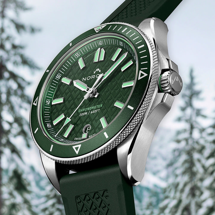 Montre NORQAIN Adventure automatique en acier inoxydable bracelet caoutchouc 40 mm N1300.08S02.E01