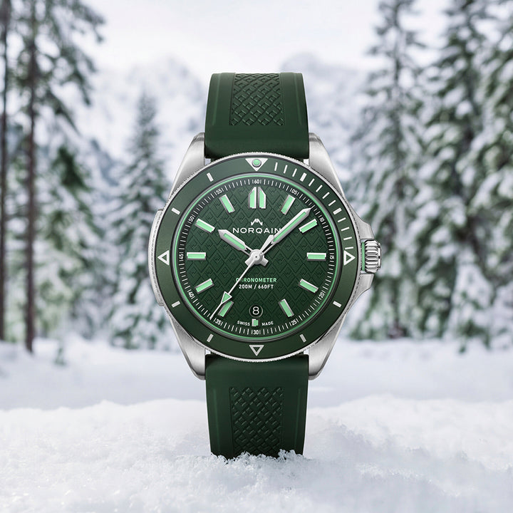 Montre NORQAIN Adventure automatique en acier inoxydable bracelet caoutchouc 40 mm N1300.08S02.E01