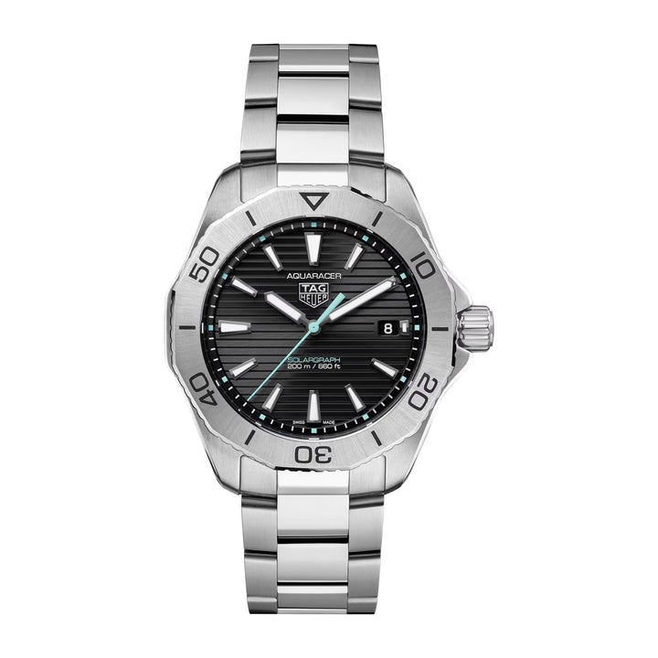 Montre TAG Heuer Aquaracer Professional 200 Solargraph quartz solaire en acier inoxydable 40 mm WBP1114.BA0000