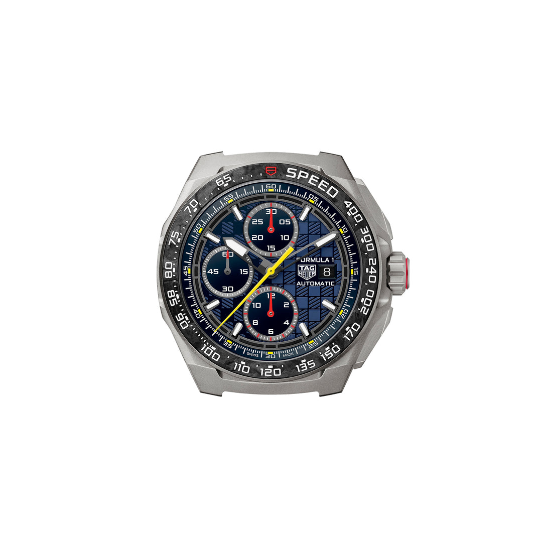 Montre TAG Heuer Formula 1 Chronograph x Oracle Red Bull Racing automatique en titane bracelet caoutchouc 44 mm CBZ2080.FT8091