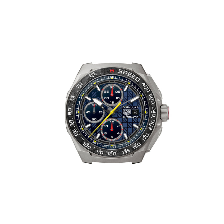 Montre TAG Heuer Formula 1 Chronograph x Oracle Red Bull Racing automatique en titane bracelet caoutchouc 44 mm CBZ2080.FT8091