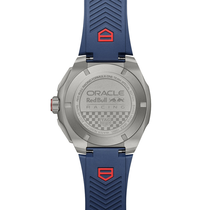 Montre TAG Heuer Formula 1 Chronograph x Oracle Red Bull Racing automatique en titane bracelet caoutchouc 44 mm CBZ2080.FT8091