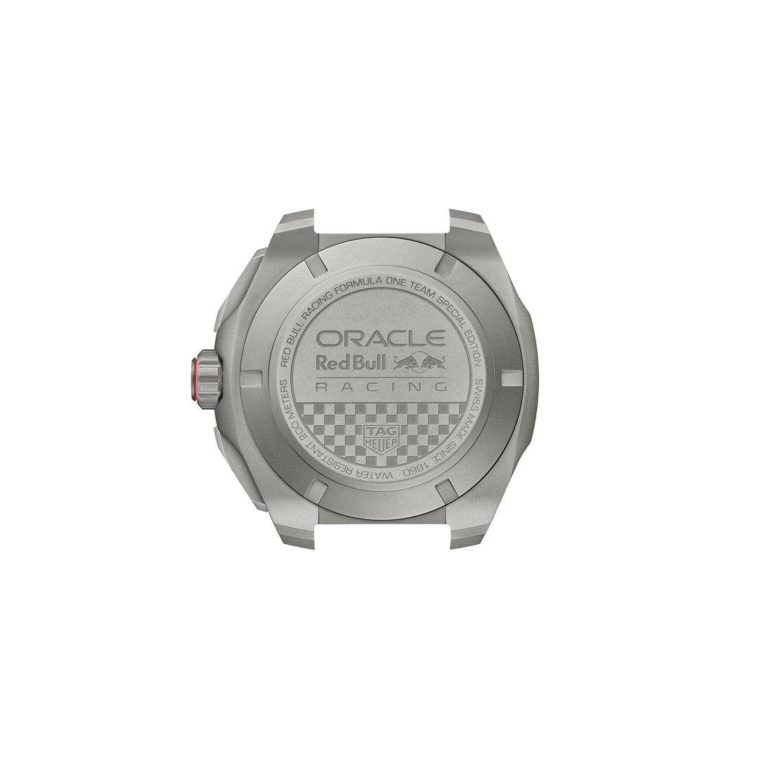 Montre TAG Heuer Formula 1 Chronograph x Oracle Red Bull Racing automatique en titane bracelet caoutchouc 44 mm CBZ2080.FT8091