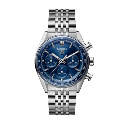 TAG Heuer Carrera automatic chronograph watch in stainless steel, 41 mm, CBS2113.BA0053
