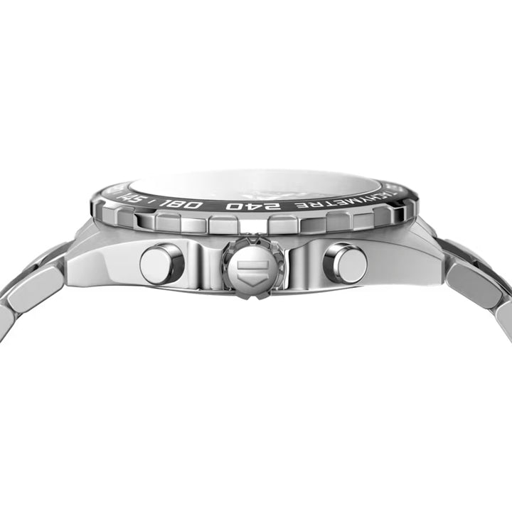 TAG Heuer Formula 1 Chronograph quartz watch in stainless steel with a steel and ceramic bracelet, 43 mm CAZ1011.BA0843